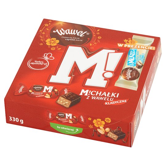 Wawel Michałki z Wawelu Klasyczne Cukierki w czekoladzie 330 g