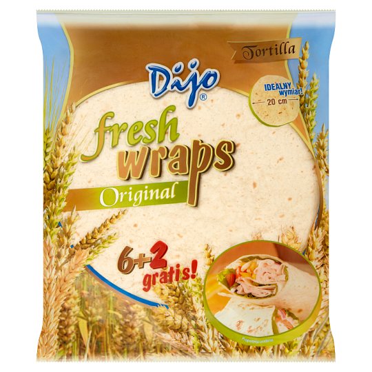 Dijo Orginal Tortilla placki pszenne 296 g (8 sztuki)
