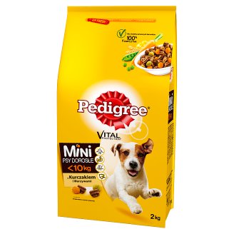 Pedigree Vital Protection Mini Psy dorosłe <10 kg Karma z kurczakiem i warzywami 2 kg