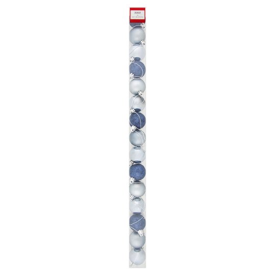 Tesco Bombki w kolorze ciemnoniebieskim 40 mm 15 sztuk