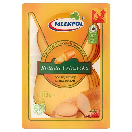 Mlekpol Ser Rolada Ustrzycka wędzony w plastrach 150 g