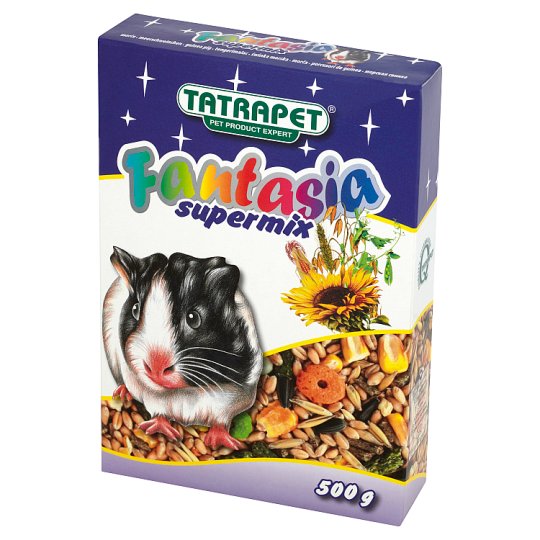 Tatrapet Fantasia Supermix Mieszanka paszowa pełnoporcjowa dla świnek morskich 500 g