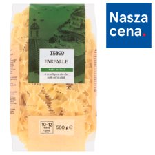 Tesco Makaron bezjajeczny farfalle 500 g