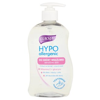 Luksja Hypo allergenic Witamina E + gliceryna Mydło w płynie do skóry wrażliwej 450 ml