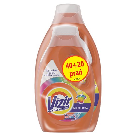 Vizir Color Płyn do prania do kolorów 1,1 l + 2,2 l, 20 + 40 prań