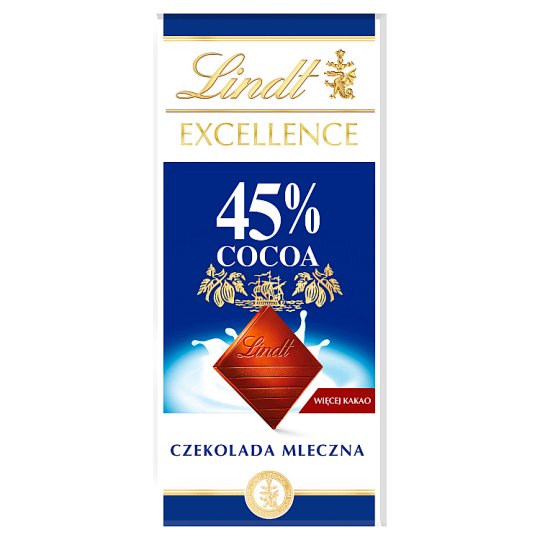 Lindt Excellence 45% Cocoa Czekolada mleczna 80 g