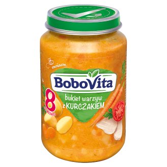 BoboVita Bukiet warzyw z kurczakiem po 8 miesiącu 190 g