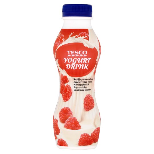 Tesco Napój jogurtowy malinowy 350 g