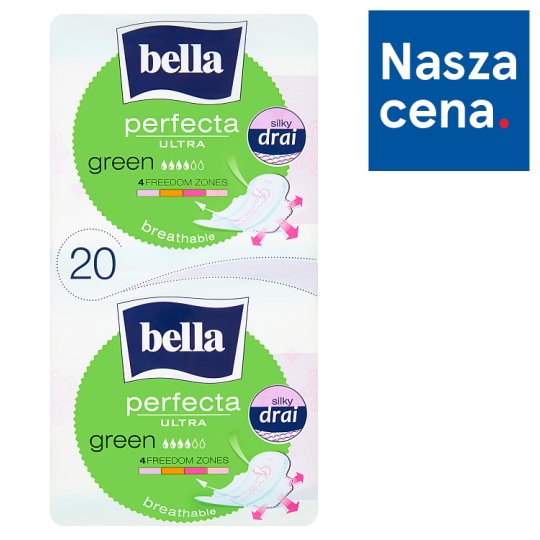 Bella Perfecta Ultra Green Podpaski higieniczne 20 sztuk