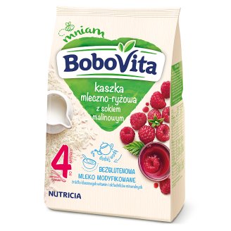 BoboVita Kaszka mleczno-ryżowa z sokiem malinowym po 4 miesiącu 230 g