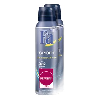 Fa Men Sport Energizing Fresh Dezodorant w sprayu 2 x 150 ml