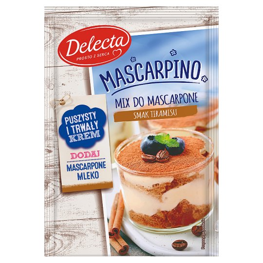 Delecta Mascarpino Mix do mascarpone smak tiramisu 50 g