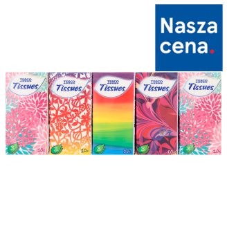 Tesco Chusteczki higieniczne 3-warstwowe 10 x 10 sztuk