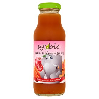 Symbio Jabłko marchew brzoskwinia 100% sok ekologiczny 300 ml