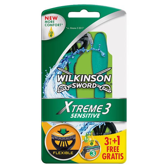 Wilkinson Sword Xtreme3 Sensitive Jednorazowe maszynki do golenia 4 sztuki