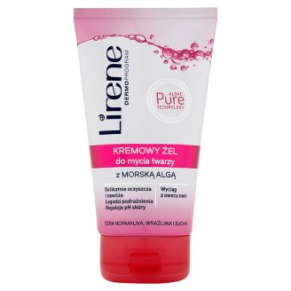 Lirene Kremowy żel do mycia twarzy z morską algą 150 ml