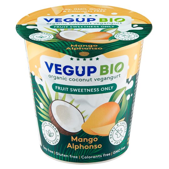Vegup Bio Kokosowy vegangurt mango Alfonso 140 g