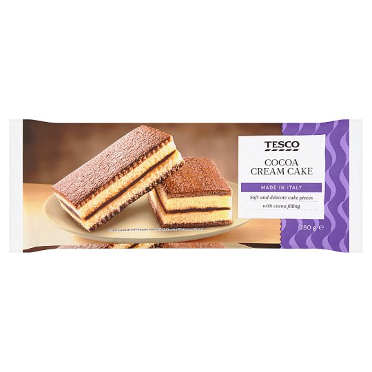 Tesco Wyrób cukierniczy z nadzieniem kakaowym 280 g (10 x 28 g)