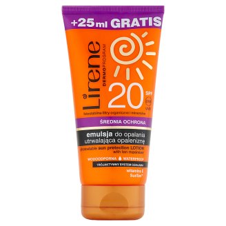 Lirene Dermoprogram Emulsja do opalania utrwalająca opaleniznę SPF 20 150 ml
