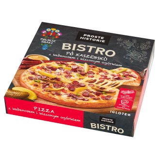 Proste Historie Bistro po Kaszubsku Pizza z kabanosem i kiszonym ogórkiem 400 g