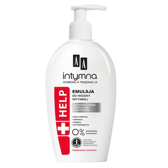 AA Intymna Ochrona&Pielęgnacja Help emulsja do higieny intymnej dozownik 300 ml