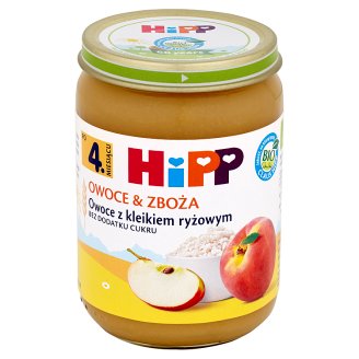 HiPP BIO Owoce & Zboża Owoce z kleikiem ryżowym po 4. miesiącu 190 g