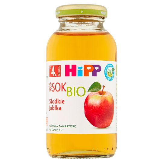 HiPP BIO Słodkie jabłka Sok Bio 100% po 4. miesiącu 0,2 l