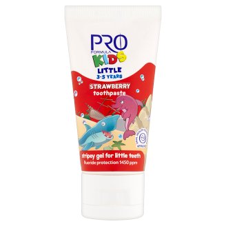 Tesco Pro Formula Kids Łagodnie truskawkowa pasta do zębów dla dzieci 3-5 lat 50 ml