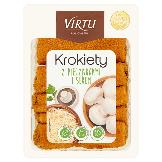 Virtu Krokiety z pieczarkami i serem 400 g