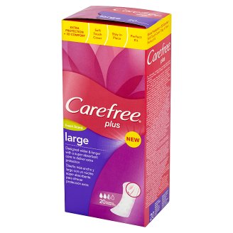Carefree Plus Large Fresh Scent Wkładki higieniczne 20 sztuk