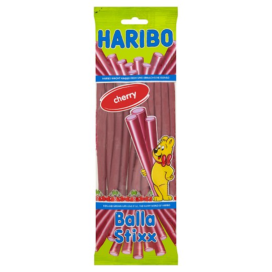 Haribo Balla Stixx Żelki owocowe o smaku wiśnia 200 g