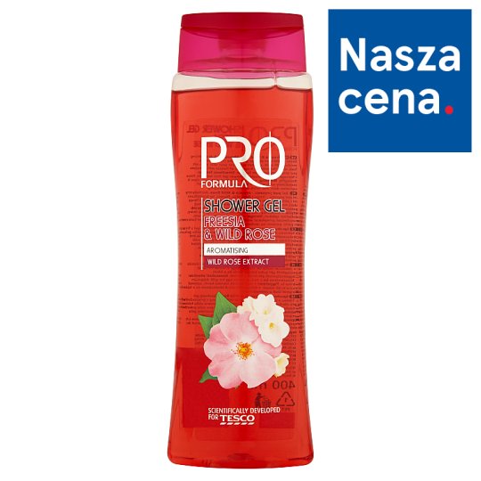 Tesco Pro Formula Żel pod prysznic Freesia & Wild Rose 400 ml