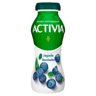 Danone Activia Jagoda borówka amerykańska Jogurt 195 g