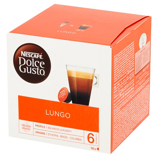 Nescafé Dolce Gusto Lungo Kawa w kapsułkach 112 g (16 x 7 g)