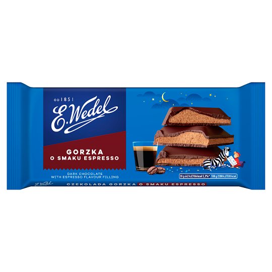 E. Wedel Czekolada gorzka o smaku espresso 100 g