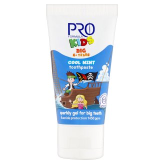Tesco Pro Formula Kids Łagodnie miętowa pasta do zębów dla dzieci 6+ lat 50 ml