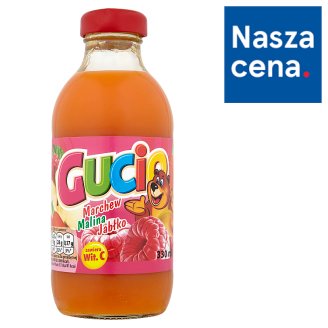 Gucio Sok z marchwi malin jabłek wzbogacony witaminą C 330 ml