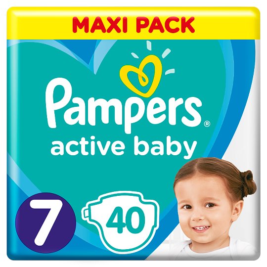 Pampers Active Baby Rozmiar 7, 40 pieluszek, 15+ kg