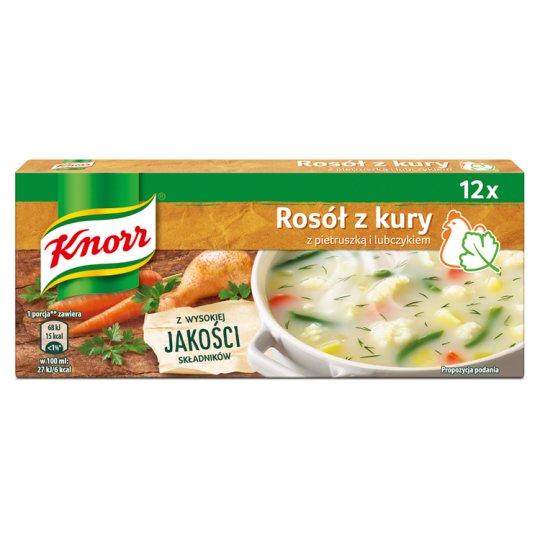 Knorr Chicken Broth with Parsley and Lovage 120 g (12 x 10 g)