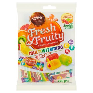Wawel Fresh & Fruity Multiwitamina Galaretki z nadzieniem 160 g