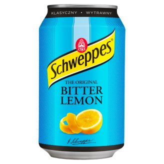 Schweppes Bitter Lemon Napój gazowany o smaku cytrynowym 330 ml