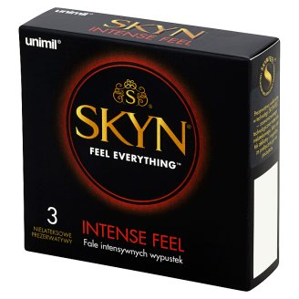 Unimil Skyn Intense Feel Nielateksowe prezerwatywy 3 sztuki