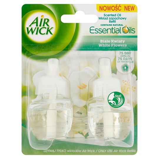 Air Wick Essential Oils Wkład zapachowy Białe kwiaty 2 x 19 ml
