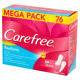 Carefree Flexiform Regular+Tanga Wkładki higieniczne 76 sztuk