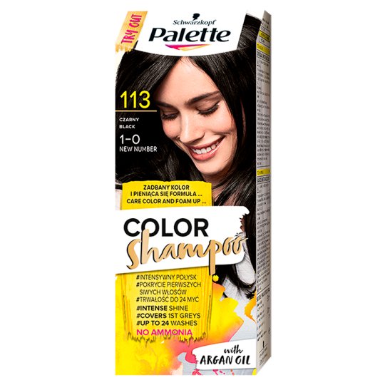Palette Color Shampoo Szampon koloryzujący Czarny 113