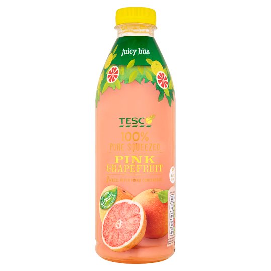 Tesco Sok z różowych grejpfrutów nie z koncentratu 1 l