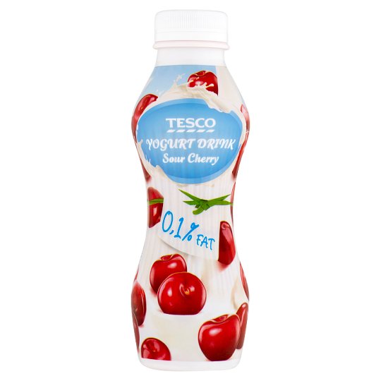 Tesco Napój jogurtowy wiśniowy odtłuszczony 350 g