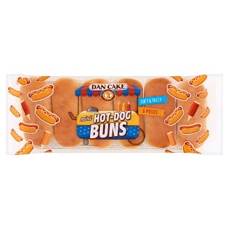 Dan Cake Bułeczki pszenne do hot dogów 240 g (6 x 40 g)