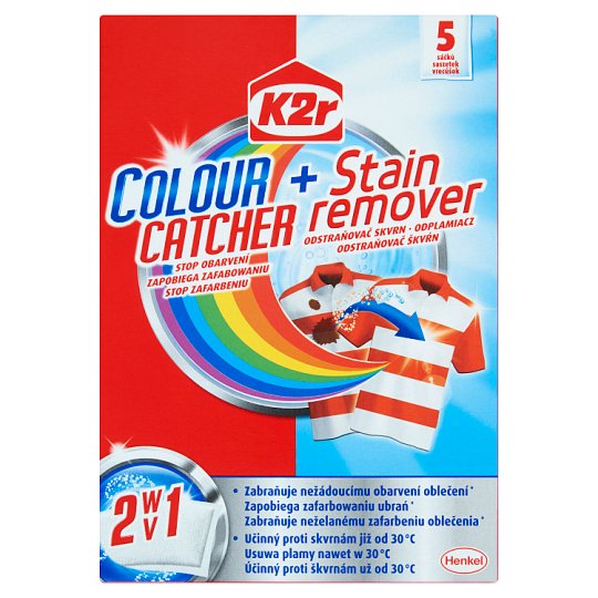 K2r Colour Catcher + Stain Remover Saszetki 150 g (5 sztuk)