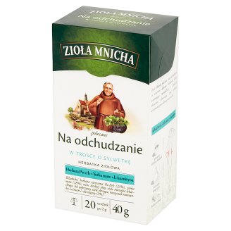 Big-Active Zioła Mnicha Na odchudzanie Suplement diety Herbatka ziołowa 40 g (20 torebek)